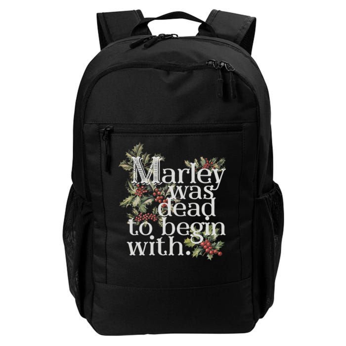 Marley Was Dead: To Begin With Funny Novelty Christmas Daily Commute Backpack