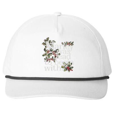 Marley Was Dead: To Begin With Funny Novelty Christmas Snapback Five-Panel Rope Hat