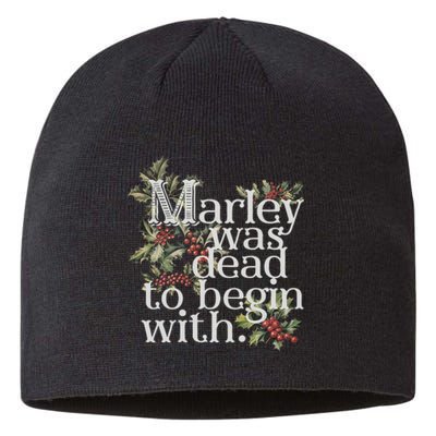 Marley Was Dead: To Begin With Funny Novelty Christmas Sustainable Beanie