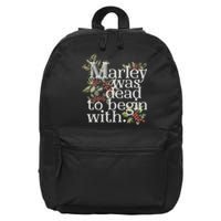 Marley Was Dead: To Begin With Funny Novelty Christmas 16 in Basic Backpack