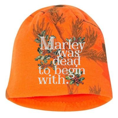 Marley Was Dead: To Begin With Funny Novelty Christmas Kati - Camo Knit Beanie