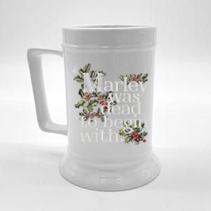 Marley Was Dead: To Begin With Funny Novelty Christmas Beer Stein