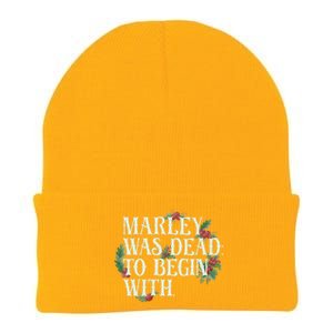 Marley Was Dead: To Begin With Funny Novelty Christmas Knit Cap Winter Beanie