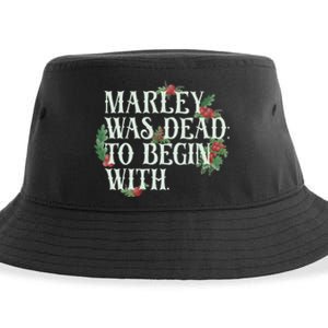 Marley Was Dead: To Begin With Funny Novelty Christmas Sustainable Bucket Hat