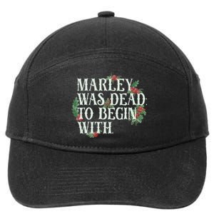 Marley Was Dead: To Begin With Funny Novelty Christmas 7-Panel Snapback Hat