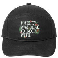 Marley Was Dead: To Begin With Funny Novelty Christmas 7-Panel Snapback Hat