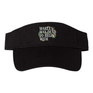 Marley Was Dead: To Begin With Funny Novelty Christmas Valucap Bio-Washed Visor