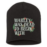 Marley Was Dead: To Begin With Funny Novelty Christmas Short Acrylic Beanie