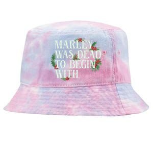 Marley Was Dead: To Begin With Funny Novelty Christmas Tie-Dyed Bucket Hat