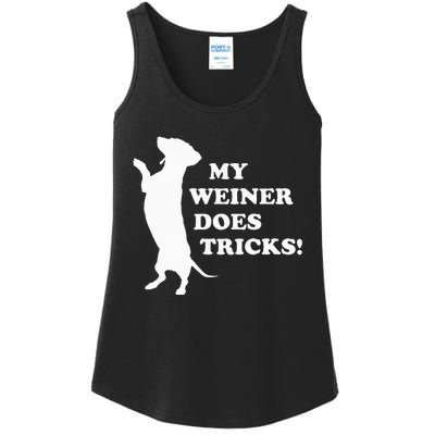 My Weiner Does Tricks Ladies Essential Tank