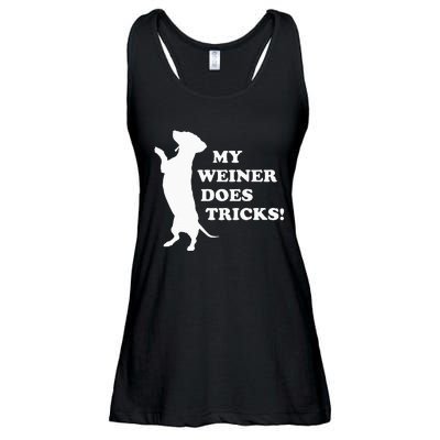 My Weiner Does Tricks Ladies Essential Flowy Tank