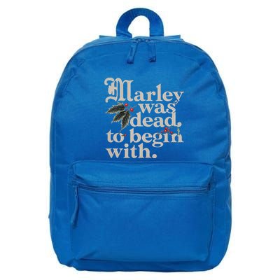 Marley Was Dead To Begin With 16 in Basic Backpack
