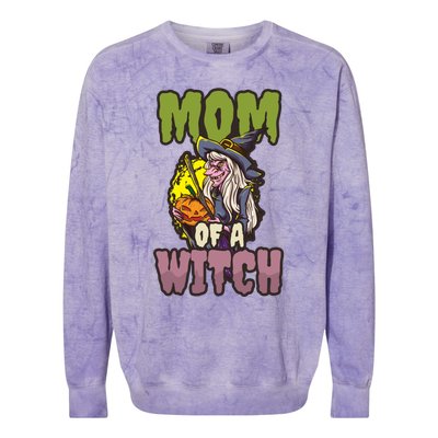 Mom Witch Design Halloween Witch Meaningful Gift Colorblast Crewneck Sweatshirt