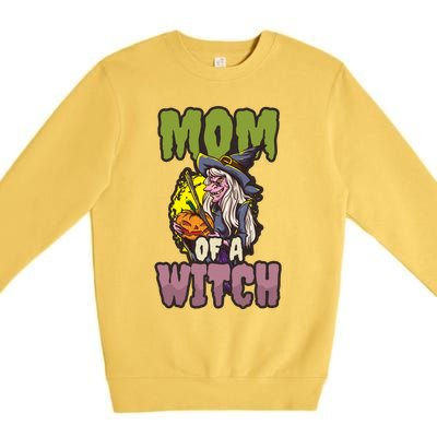 Mom Witch Design Halloween Witch Meaningful Gift Premium Crewneck Sweatshirt