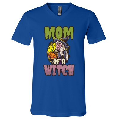 Mom Witch Design Halloween Witch Meaningful Gift V-Neck T-Shirt