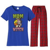 Mom Witch Design Halloween Witch Meaningful Gift Women's Flannel Pajama Set