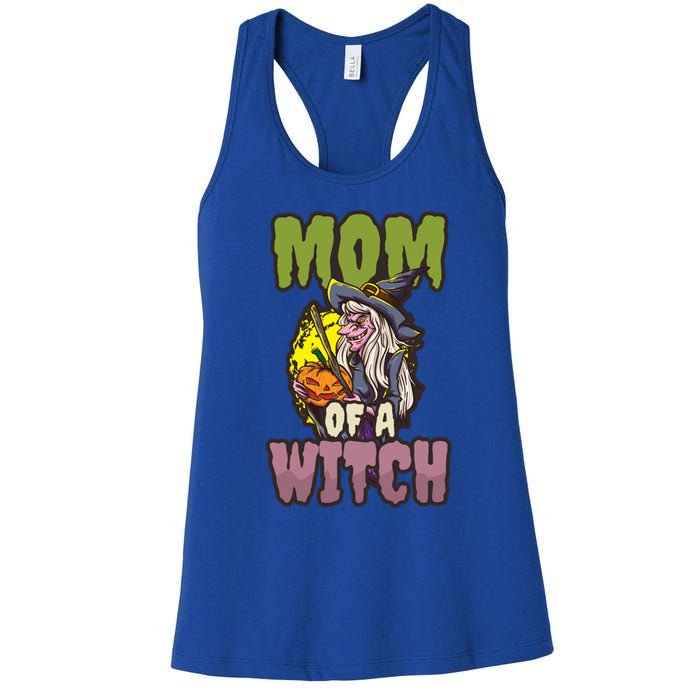 Mom Witch Design Halloween Witch Meaningful Gift Women's Racerback Tank