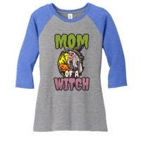 Mom Witch Design Halloween Witch Meaningful Gift Women's Tri-Blend 3/4-Sleeve Raglan Shirt