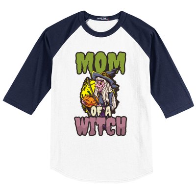 Mom Witch Design Halloween Witch Meaningful Gift Baseball Sleeve Shirt