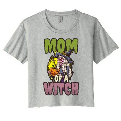 Mom Witch Design Halloween Witch Meaningful Gift Women's Crop Top Tee