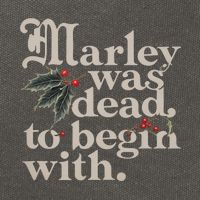 Marley Was Dead To Begin With Funny Quote Cotton Canvas Backpack