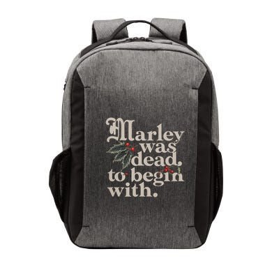 Marley Was Dead To Begin With Funny Quote Vector Backpack