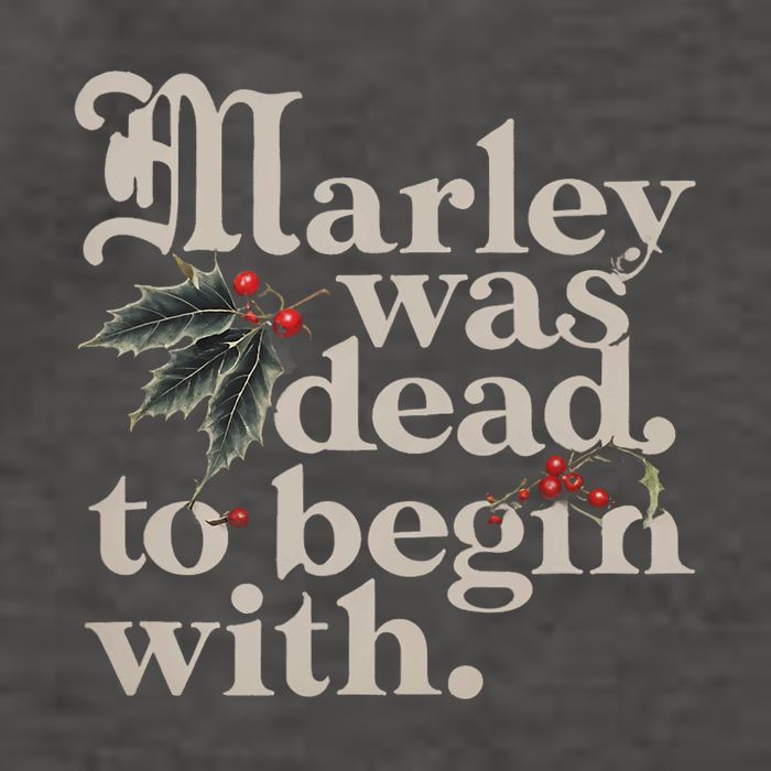 Marley Was Dead To Begin With Funny Quote Vector Backpack