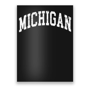 Michigan Worn Design Classic Poster