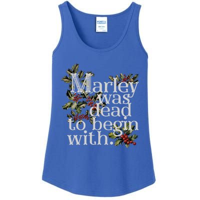 Marley Was Dead To Begin With Ladies Essential Tank