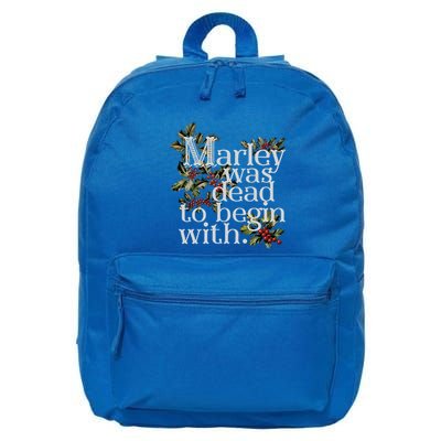 Marley Was Dead To Begin With 16 in Basic Backpack