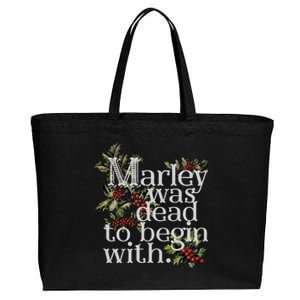 Marley Was Dead To Begin With Cotton Canvas Jumbo Tote