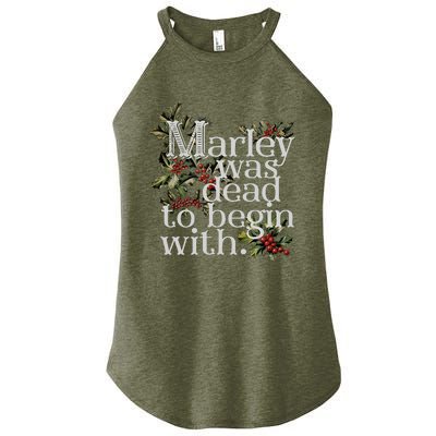 Marley Was Dead To Begin With Women's Perfect Tri Rocker Tank