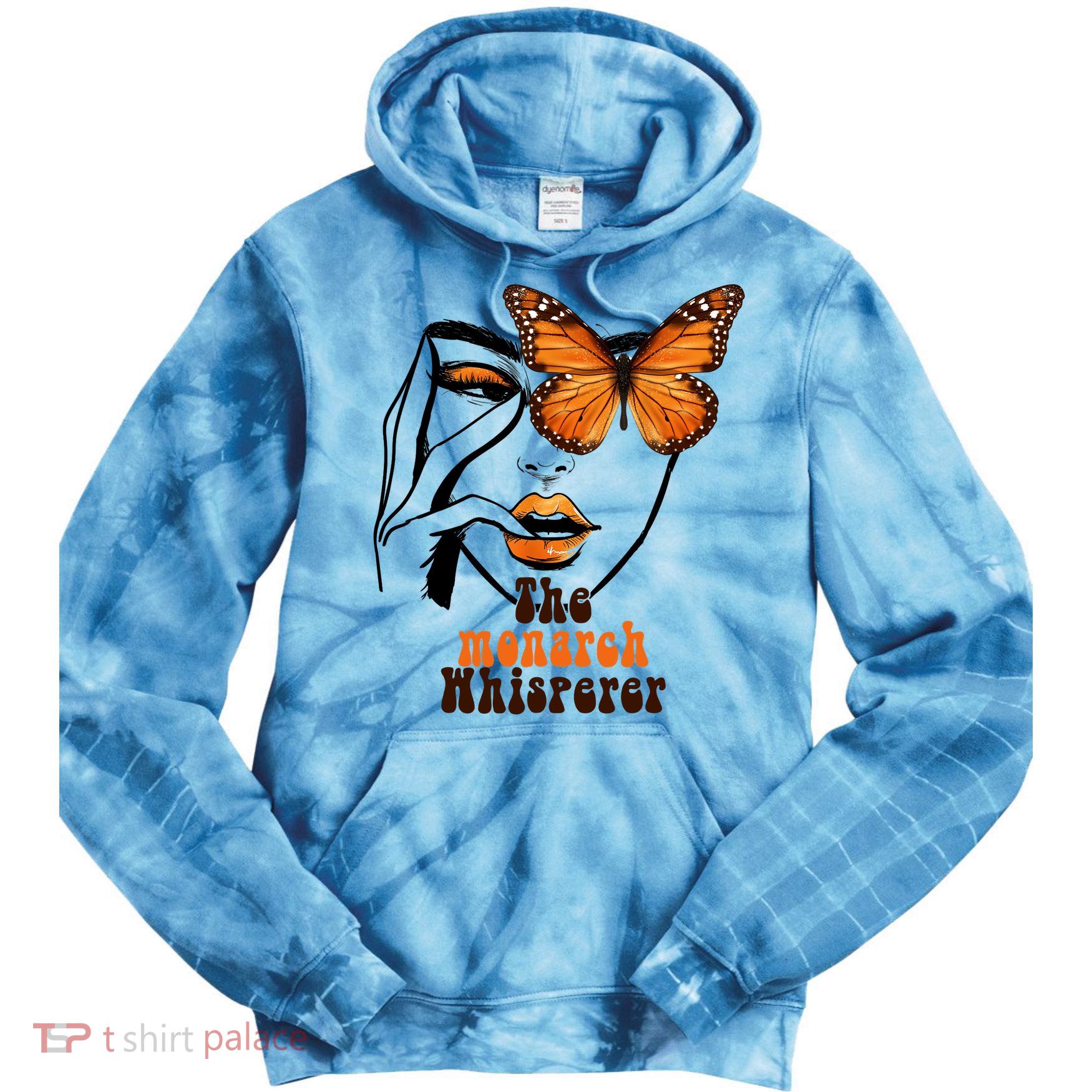 Monarch Whisperer Endangered Butterfly Nature Lover Tie Dye Hoodie