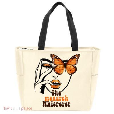 Monarch Whisperer Endangered Butterfly Nature Lover Zip Tote Bag