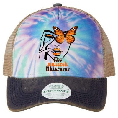 Monarch Whisperer Endangered Butterfly Nature Lover Legacy Tie Dye Trucker Hat