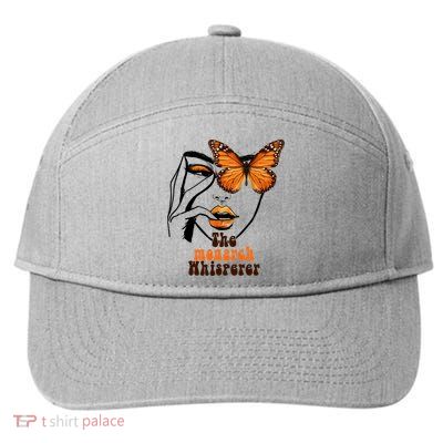 Monarch Whisperer Endangered Butterfly Nature Lover 7-Panel Snapback Hat