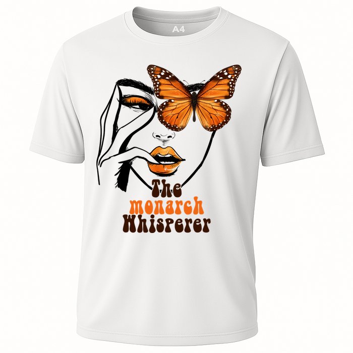 Monarch Whisperer Endangered Butterfly Nature Lover Cooling Performance Crew T-Shirt