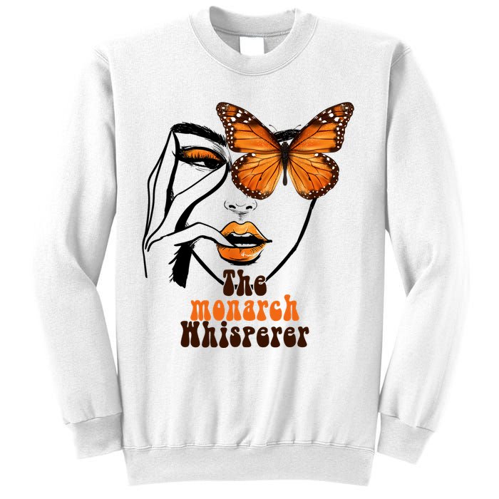 Monarch Whisperer Endangered Butterfly Nature Lover Sweatshirt