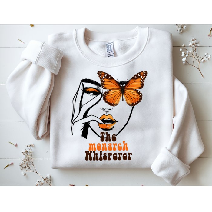 Monarch Whisperer Endangered Butterfly Nature Lover Sweatshirt