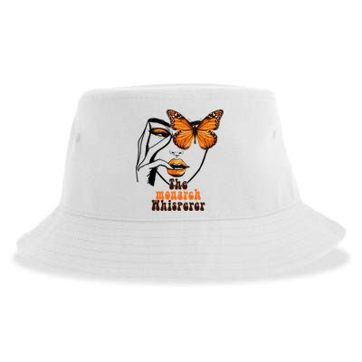 Monarch Whisperer Endangered Butterfly Nature Lover Sustainable Bucket Hat