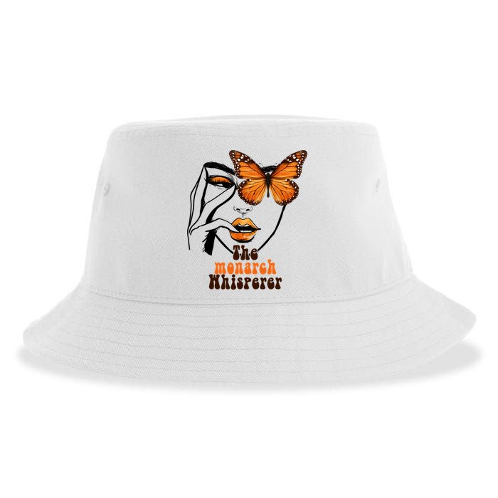 Monarch Whisperer Endangered Butterfly Nature Lover Sustainable Bucket Hat