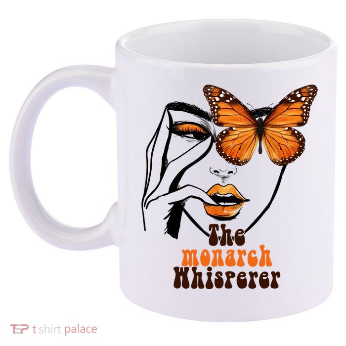 Monarch Whisperer Endangered Butterfly Nature Lover 11oz C Handle Ceramic Mug