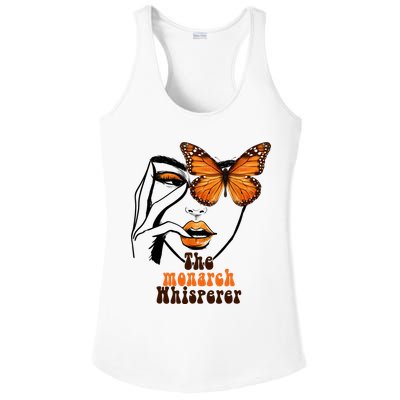 Monarch Whisperer Endangered Butterfly Nature Lover Ladies PosiCharge Competitor Racerback Tank