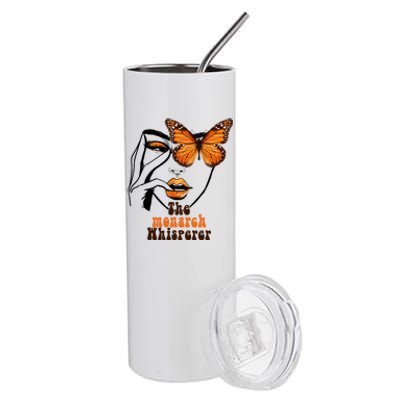 Monarch Whisperer Endangered Butterfly Nature Lover Stainless Steel Tumbler