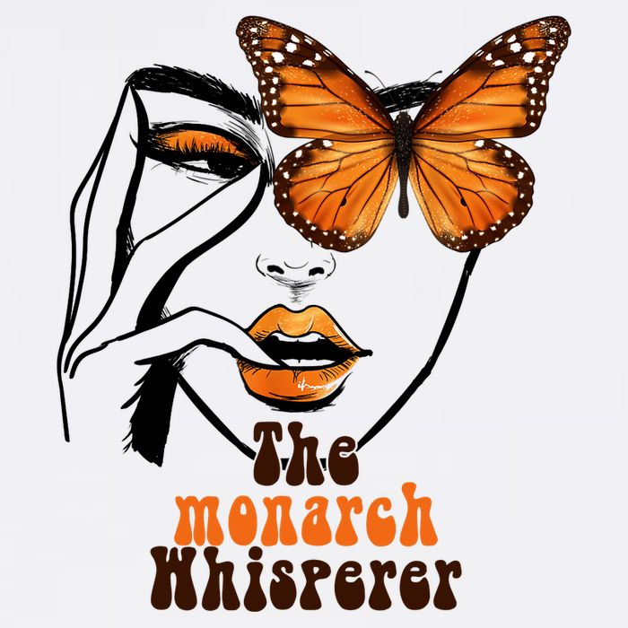 Monarch Whisperer Endangered Butterfly Nature Lover Cropped Pullover Crew