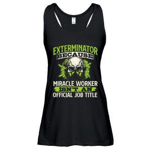 Miracle Worker Exterminator Pest Control Termite Bugs Ladies Essential Flowy Tank