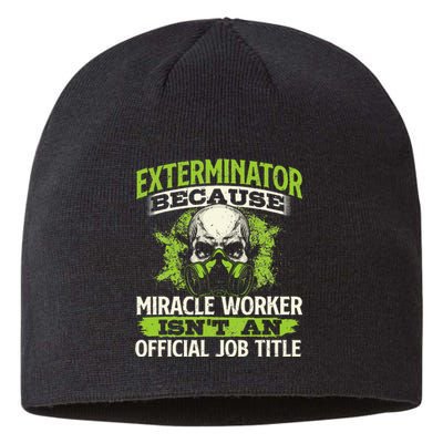 Miracle Worker Exterminator Pest Control Termite Bugs Sustainable Beanie