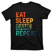 Men Women Eat Sleep Game Repeat Gift Game Controllers T-Shirt