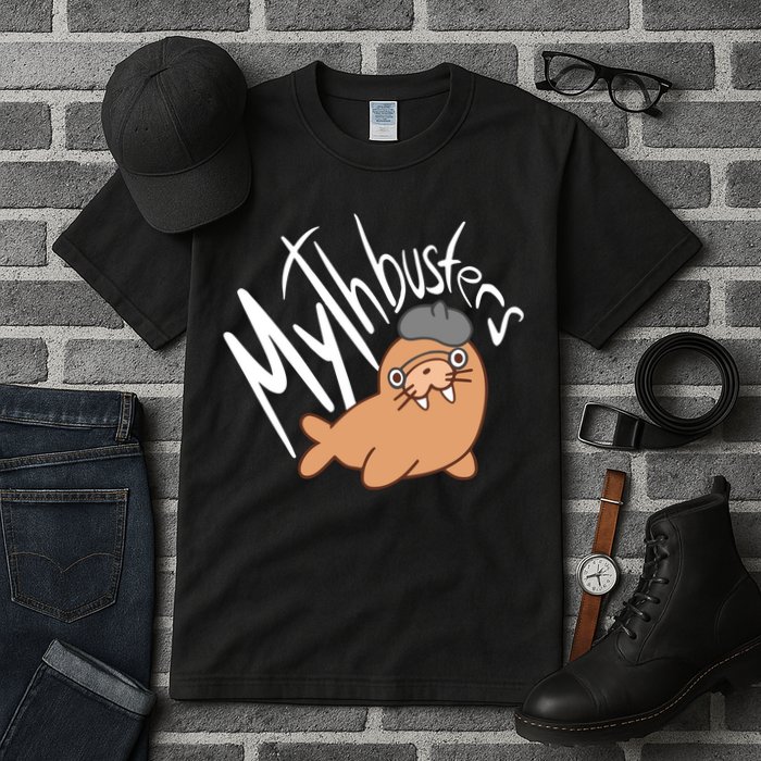 Mythbusters Walrus Funny Tall T-Shirt