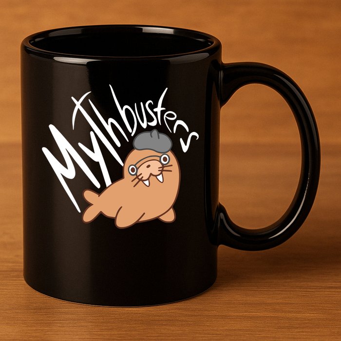 Mythbusters Walrus Funny 11oz C Handle Ceramic Mug